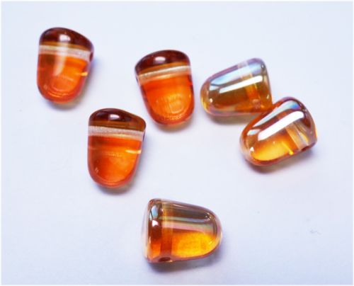 G10-00030/29121 Crystal Medium Apricot Gumdrops 7x10 mm - 12 x