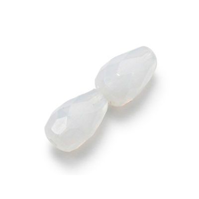 Milky White Tear Drops 10x7 mm Fire Polished - 20 x * BUY 1 - GET 1 FREE *