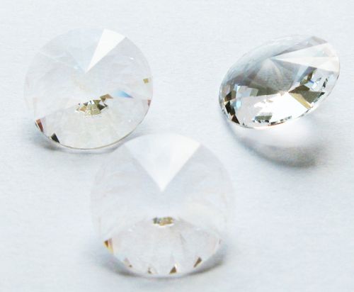 1122 Crystal Moonlight Unfoiled Rivoli 14 mm Swarovski