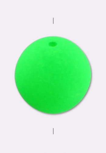 RB6-25124 Neon Green Round Beads 6 mm - 50 x