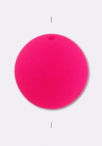 RB6-25123 Neon Hot Pink Round Beads 6 mm - 50 x