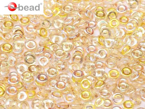 O-00030/98534 Crystal Rainbow Lemon O-Beads