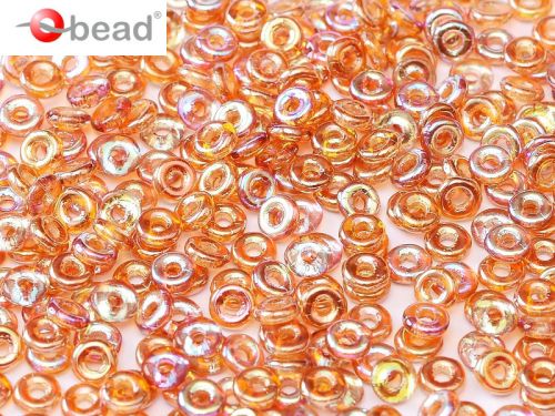 O-00030/98535 Crystal Rainbow Orange O-Beads
