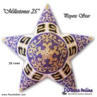 Tutorial 28 rows - Milestones 25 - 3D Peyote Star + Basic Tutorial (download link per e-mail)