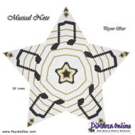Tutorial 32 rows - Musical Note 3D Peyote Star + Basic Tutorial Little 3D Peyote Star (download link per e-mail)