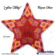 Tutorial 22 rows - Fire Sky 3D Peyote Star + Basic Tutorial (download link per e-mail)