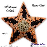 Tutorial 22 rows - Halloween Witch 3D Peyote Star + Basic Tutorial Little 3D Peyote Star (download link per e-mail)