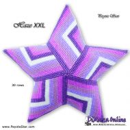 Tutorial 30 rows - Haze XXL 3D Peyote Star + Basic Tutorial (download link per e-mail)