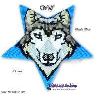 Tutorial 25 rows - Wolf 3D Peyote Star + Basic Tutorial Little 3D Peyote Star