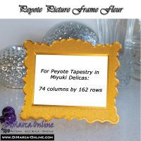 3D Peyote Picture Frame Fleur