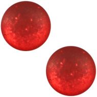 Pol Paipolas Matt True Red 20 mm Round Cabochon Polaris