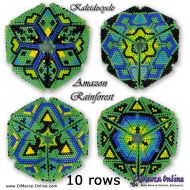 Tutorial Amazon Rainforest Kaleidocycle incl. Basic Tutorial (download link per e-mail) - 10 rows