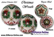 Tutorial 07 rows - Christmas Wreath Peyote Ball incl. Basic Tutorial (download link per e-mail)