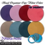 Velvet Replacement Circles (13 x) for Bead Organizer Cups