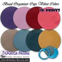 Velvet Replacement Circles (13 x) for Bead Organizer Cups