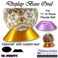 Display Base Oval x 3