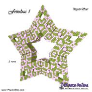 Tutorial 18 rows - Frivolous 1 - 3D Peyote Star + Basic Tutorial (download link per e-mail)