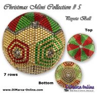 Tutorial 07 rows - Christmas Mini 5 Peyote Ball incl. Basic Tutorial (download link per e-mail)
