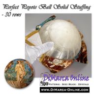 Perfect 3D Peyote Ball Solid Stuffing 30 rows + LED Kit (optional)