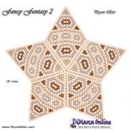 Tutorial 18 rows - Fancy Fantasy 2 - 3D Peyote Star + Basic Tutorial Little 3D Peyote Star (download link per e-mail)