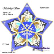 Tutorial 29 rows - Nativity 3D Peyote Star + Basic Tutorial Little 3D Peyote Star (download link per e-mail)