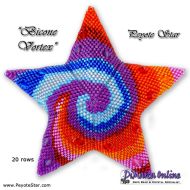Tutorial 20 rows - Bicone Vortex 3D Peyote Star + Basic Tutorial (download link per e-mail)
