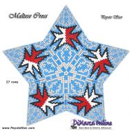 Tutorial 27 rows - Maltese Cross - 3D Peyote Star + Basic Tutorial Little 3D Peyote Star (download link per e-mail)