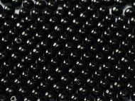 RB8-23980 Jet Round Beads 8 mm - 25 x