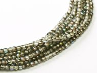 RB2-00030/98537 Crystal Rainbow Graphite Round Beads 2 mm - 600 x * BUY 1 - GET 1 FREE *