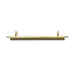Slide Tube End Bar Gold Plate Miyuki 35 mm - 2 x