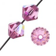 Rose AB 3 mm Bicone Preciosa