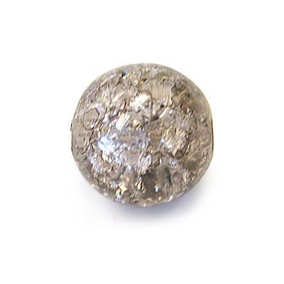 RB6-4001244 Black Diamond Crackled Round Beads 6 mm - 50 x