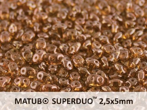 SD-10060/15726 Topaz Lila Lumi SuperDuo Beads