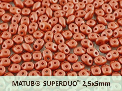 SD-29410 Metallic Matt Copper SuperDuo Beads