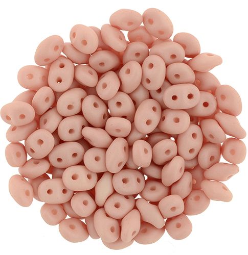 SD-29563 Opaque Silk Matt Light Peach SuperDuo Beads