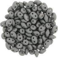 SD-29566 Opaque Silk Matt Grey SuperDuo Beads