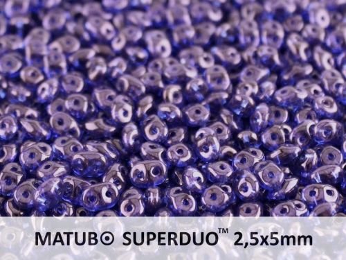 SD-30060/15726 Sapphire Lila Lumi SuperDuo Beads