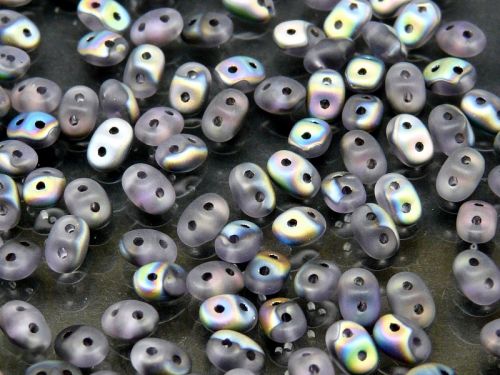 SD-20500/28171 Tanzanite Matte Rainbow SuperDuo Beads