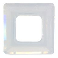 4439 White Opal Square Ring 14 mm Swarovski