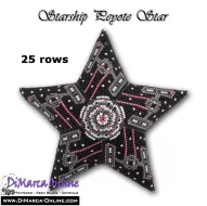 Tutorial 25 rows - Starship 3D Peyote Star + Basic Tutorial Little 3D Peyote Star (download link per e-mail)