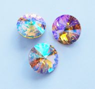 1122 Sunflower Glacier Blue Rivoli 14 mm Swarovski