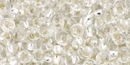 TM-03-0021 Silver-Lined Crystal Magatama 3 mm Toho