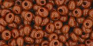 TM-03-0046L Opaque Terra Cotta Magatama 3 mm Toho