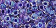 TR-06-0181 Inside-Color Rainbow Crystal/Tanzanite Lined 6/0 Toho