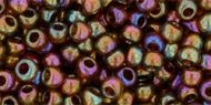 TR-08-0459 Gold-Lustered Dark Topaz 8/0 Toho
