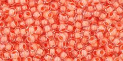 TR-11-0963 Inside-Color Crystal/Apricot Lined 11/0 Toho