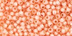 TR-08-PF2111 Permanent Finish - Silver-Lined Milky Peach 8/0 Toho