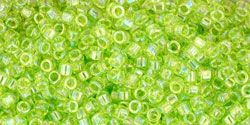 TT-01-0164 Trans-Rainbow Lime Green Treasure 11/0 Toho