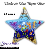 Tutorial 20 rows - Under the Sea 3D Peyote Star + Basic Tutorial (download link per e-mail)
