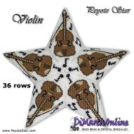 Tutorial 36 rows - Violin 3D Peyote Star + Basic Tutorial Little 3D Peyote Star (download link per e-mail)